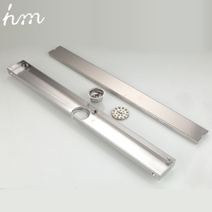 Odor Resistant Floor <strong>Drain</strong> <strong>Cover</strong> 80cm Long Rectangular Sus304 Stainless Steel Shower Invisible Side Drainage Port Floor <strong>Drain</strong> - Product Image 3