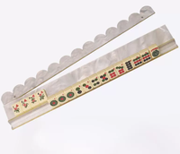Lot de 4 supports et poussoirs pour tuiles de Mahjong, supports tout-en-un en acrylique, supports magnétiques pour organiser les tuiles