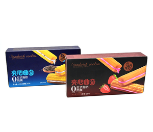 Camill 105g ít béo ngọt bán cứng Bánh quy Hương vị dâu tây bánh sandwich Hộp bao bì - Product Image 6