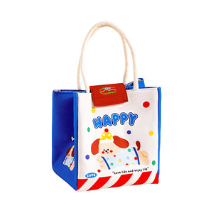 Bolsa Térmica para Almuerzo con Diseño de Oficinista de Dibujos Animados, de Poliéster Grueso, Portátil, de Alta Apariencia, para Estudiantes - Product Image 1