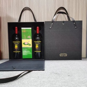Elegant Mooncake and Red Wine <b>Gift</b> <b>Box</b> for Mid-Autumn Festival, Premium Corrugated Packaging Set - Product Image 2
