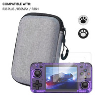 Étui de transport pour console portable en matériau EVA compatible avec R36H R36H/R36 PLUS/R36MAX, comprend un protecteur d'écran et des capuchons de joystick