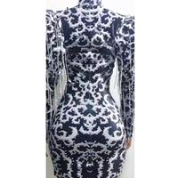 Robe de soirée à manches bouffantes avec franges en strass Robe décontractée élégante Performance Costume de danse Robes de soirée pour femmes Mini robe de club de bal