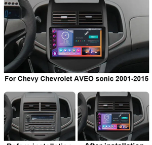 Radio para Auto BQCC Doble DIN de 10.1 Pulgadas con Android 15 Octa Core, Carplay, WIFI, GPS, BT, Estéreo para Chevrolet Aveo 2 <span class=keywords><strong>Sonic</strong></span> T300 2011-2015 - Product Image 4