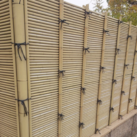 Rollos de esgrima de bambú ecológicos, 220cm X 240cm para bordes de jardín, uso agrícola, decoración de cama de suelo, materias primas de bambú duraderas