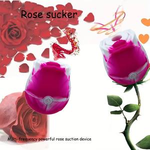 Vibratore a Forma di Rosa Colorato per Donne, Stimolatore Clitorideo e del Punto G, Vibratore per Capezzoli, Giocattolo Sessuale Femminile - Product Image 3