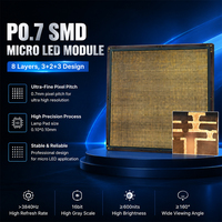 Módulo LED SMD de paso ultrafino, PCB de 8 capas, pad de 0.10*0.10mm, placa de circuito de alta precisión para pantalla LED de alto brillo