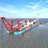 Draga de succión con motor diésel de alta resistencia, barco modular para minería de arena, para proyectos de dragado en ríos, lagos y puertos de aguas profundas