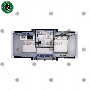 Maison préfabriquée en panneaux sandwich en kit, 2-3 chambres, installation rapide, maison conteneur extensible - Product Image 6