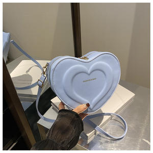 Borsa a Tracolla in Pelle PU con Chiusura a Zip a Forma di Cuore, Design Personalizzato, Nuovo Stile 2025 - Product Image 2