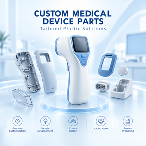 Pièces de thermomètre infrarouge sans contact, coques moulées sur mesure, lentilles, boutons, dispositif médical OEM - Product Image 1