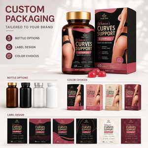 Créez des Courbes Naturelles pour Femmes, Nourrit la Beauté de l'Intérieur, Renforce la Confiance, Formule à Base de Plantes, Gummies pour Soutenir les Courbes Féminines - Product Image 3
