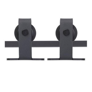 Sistema de Rieles Deslizantes para Puertas Corredizas WEKIS, Moderno, de Latón Negro y Acero, con Longitud de 6.6 pies y Capacidad de 120 kg - Product Image 3