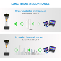 Escáner de Código de Barras Inalámbrico WiFi NETUM DS-2800, TCP UDP, Manos Libres, Sensor Automático, Lector de Códigos de Barras 2D QR Pdf417