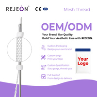 Fil de maille R1 DDP Hilos PCL coréen 19g 38mm/100mm MSDS/ISO/CE pour la formation en esthétique, lifting cutané, OEM/ODM disponible