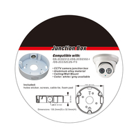 En stock: Caja de conexiones de aluminio original Hikvision DS-2CD2345FWD para cámara CCTV con base profunda, compatible con Array IR Turret Dome