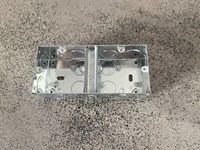 Boîte de jonction en acier galvanisé encastrée de type 86 3*3/3*6, norme britannique, avec indice de protection IP55 et certification CE