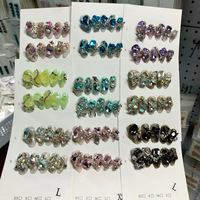 Faux ongles à presser faits main, robustes, avec strass brillants, style européen et américain Y2K, longs, forme stiletto, finition professionnelle