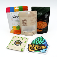 Vente en gros Mini sacs en plastique suspendus poly Mylar transparents à l'avant résistants aux enfants 3.5 sacs holographiques en Mylar avec logo personnalisé