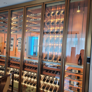 Réfrigérateur à vin de luxe personnalisé, refroidisseur de boissons, acier inoxydable, contrôle électronique de la température, usage commercial et domestique - Product Image 5