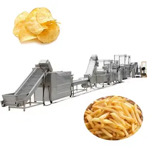 Ligne de production de chips de pommes de terre frites entièrement automatique/Machine de fabrication de frites/Usine de traitement de frites surgelées