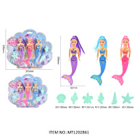 Poupée sirène de natation 14 pouces jouet mode beauté 34CM poupées en plastique à changement de couleur jouets sirène pour les filles