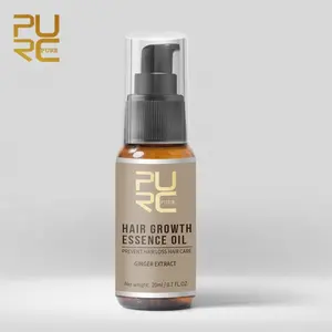 PURC organic ginger hair growth oil serum for hair regrowth treatment