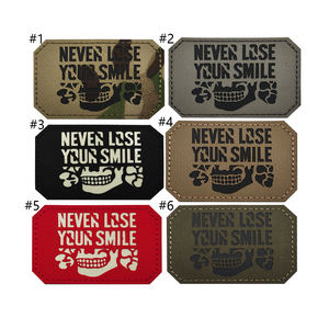Patch Tattiche con Design Divertente 'NON PERDARE IL TUO SORRISO' con Chiusura a Strappo - Product Image 2
