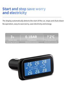 Hệ Thống Giám Sát Áp Suất Lốp 6 Bánh Thông Dụng Cho Xe Tải Không Dây Năng Lượng Mặt Trời Trực Tiếp Từ Nhà Máy 6 Cảm Biến Bên Ngoài - Product Image 3