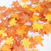 KEMIN Direct usine Nouveauté 2026 Guirlande de feuilles d'érable en soie artificielle 2m Décoration pour la Fête de la Récolte d'Automne Style Européen Dernière collection