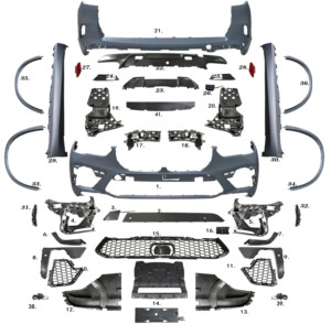 Gola posteriore della coda del cuscino ammortizzatore del paraurti della parte anteriore del corredo del corpo per i ricambi Auto di stile <span class=keywords><strong>2018</strong></span> + di BMW <span class=keywords><strong>X5</strong></span> G05 F95 X5M - Product Image 1