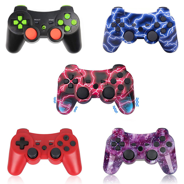 For PS3 Controller Wireless BT With Controle Remote Dual Vibration Replacement for PS3 Console Gamepad