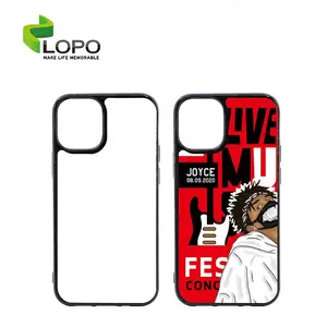 Novo modelo 2d flexi tpu macio borracha subolmação telefone com pet insert para iphone 12