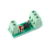 Tarjeta de Aislamiento por Optoacoplador EL817 PC817 con Soporte para Riel DIN, Entrada 3-5V 12V 24V, Módulo de Aislamiento por Optoacoplador de 1 Canal