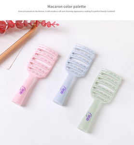 Peine de cerdo al por mayor de fábrica Yunli con garras de limpieza, peine hueco portátil para masaje femenino de efecto explosivo - Product Image 4