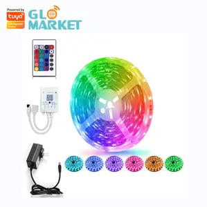 Glomarket LED شريط أضواء مع تغيير لون عكس الضوء مع التحكم عن بعد ل منخفضة الطاقة الملونة للماء توفير الطاقة
