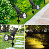 Focos solares Luces de inundación solares para exteriores Foco solar impermeable para entrada Patio Paisaje Cubierta Garaje