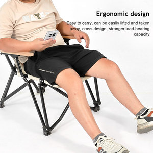 Silla Plegable <span class=keywords><strong>de</strong></span> Gran Tamaño para Exteriores, Respaldo Reclinable, Cómoda Tela Oxford, Asiento <span class=keywords><strong>de</strong></span> Jardín, Promociones Empresariales Confiables, Idea <span class=keywords><strong>de</strong></span> Regalo - Product Image 4