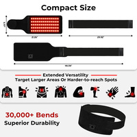 Ceinture de luminothérapie rouge EYCO, luminothérapie rouge pour la taille, luminothérapie rouge pour usage domestique