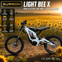 Moto tout-terrain électrique Surron Light Bee X 2026 10000W, étanche IP67, avec protection BMS, 72V 35Ah, 295Nm, prête pour la montée en pente, tout-terrain, pour adulte