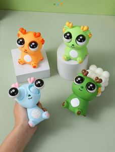 Jouets à presser en vinyle amusants avec yeux qui sortent, en forme de <span class=keywords><strong>dragon</strong></span> ou de dinosaure - Billes créatives et farfelues pour soulager le stress, jouets anti-stress avec yeux d'animaux qui sortent - Product Image 5