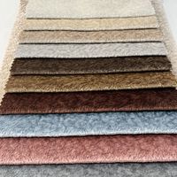 Tissu de velours de burnout italien collé 100% polyester sans quantité minimale de commande tissu de canapé en stock pour le textile à la maison et la technique tricotée de voiture