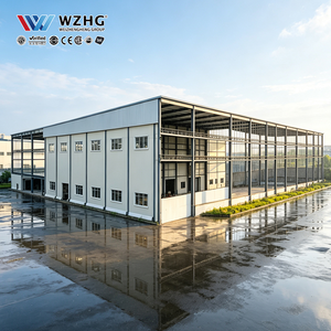 Edificio de Equipos Semiabierto de Carga Rápida para Operadores Industriales con Paneles de Techo Corrugado y Planos de Construcción - Product Image 1