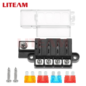 Caja de Fusibles de 4 Vías para Automóviles, Suministro Directo de Fábrica, <span class=keywords><strong>Portafusibles</strong></span> Marino para Barcos, 12~32v, 4 Circuitos, Bloque de Fusibles de Cobre Impermeable - Product Image 3