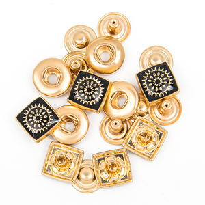 Servicio de Stock de Fábrica, Botón a Presión de Metal Personalizado de 15 mm, Botón a Presión Plateado y Dorado - Product Image 4