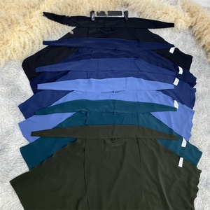 2340# Premium Nida Solid Color <b>Head</b> Scarf With Niqab One Piece <b>Style</b> Khimar Hijab for Tradiciton Muslim Women 13 Colors - Product Image 6
