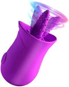 Vibrateur en forme de langue YAQU, stimulateur du clitoris, masseurs sensuels, étanche, 10 vibrations puissantes, masseur pour femmes, jouets sexuels - Product Image 1