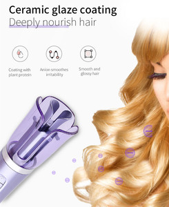 Tự động không dây tóc Curler có thể sạc lại Tourmaline 6-temp hẹn giờ nhanh chóng sưởi ấm tạo kiểu tóc sắt - Product Image 6