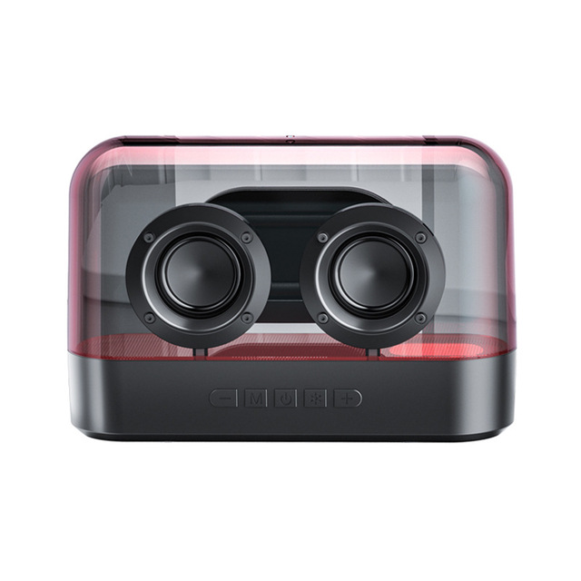 Hot Selling K9 Transparent Acrylic RGB Colorful Light Bluetooth Speaker Channel 2.0 Multifunctional Wireless Speaker