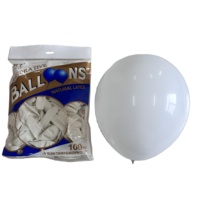 Joli noir et noir brillant BAS quantité minimale de commande 10 pouces ballon en latex mat standard décoration de mariage de fête d'anniversaire